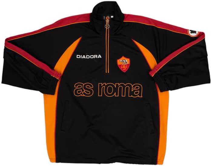 1998-99 Roma Diadora 1/4 Zip Drill Top - 8/10 - (L)
