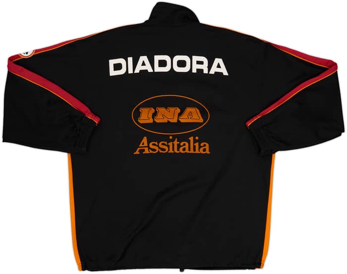 1998-99 Roma Diadora 1/4 Zip Drill Top - 8/10 - (L)