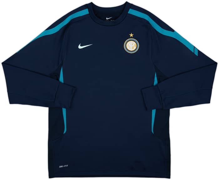 2009-10 Inter Milan Nike Sweat Top - 8/10 - (L)