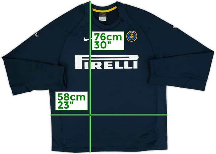 2005-06 Inter Milan Nike Sweat Top - 7/10 - (L)