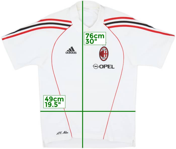 2005-06 AC Milan adidas Polo Shirt - 8/10 - (M)
