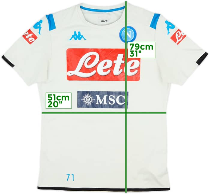 2019-20 Napoli Kappa Player Issue Training Shirt #71 - 4/10 - (XXL)