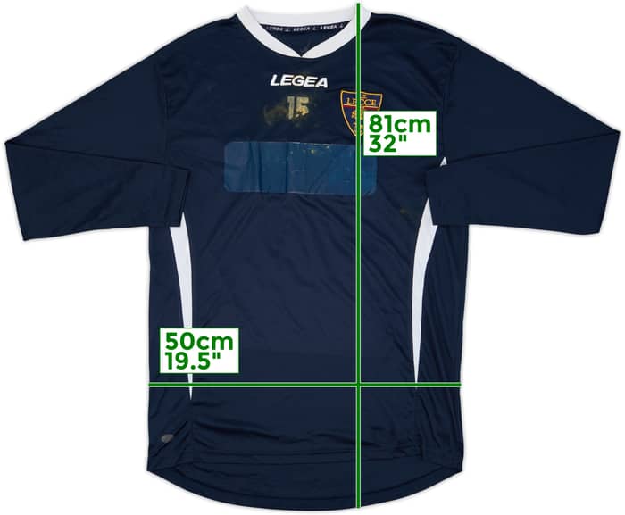 2013-14 Lecce Legea Player Issue Training L/S Shirt #15 - 3/10 - (XL)