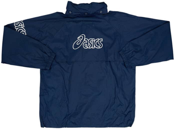 2002-03 Sampdoria Asics 1/4 Zip Hooded Rain Jacket - 5/10 - (M)