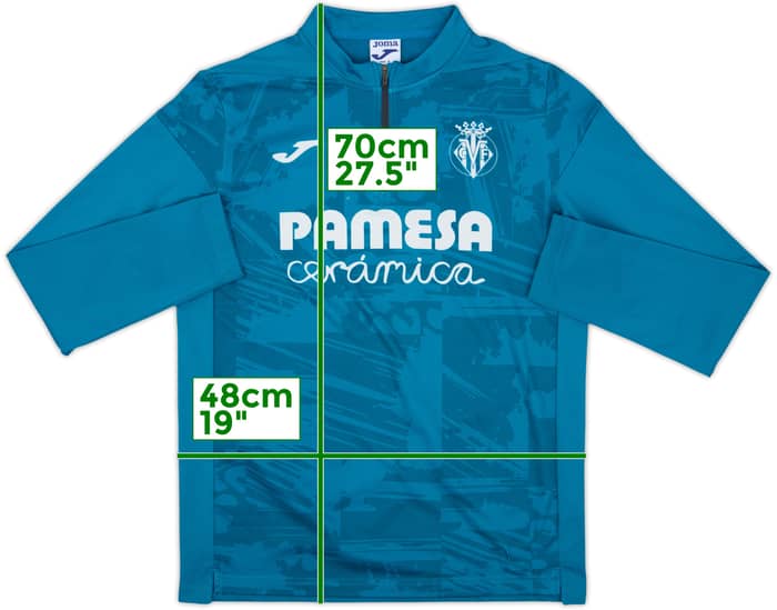 2022-23 Villarreal Joma 1/4 Zip Drill Top - 7/10 - (S)
