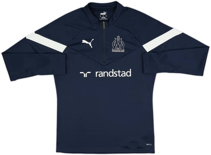 2022-23 Olympique Marseille Puma 1/4 Zip Drill Top - 8/10 - (M)
