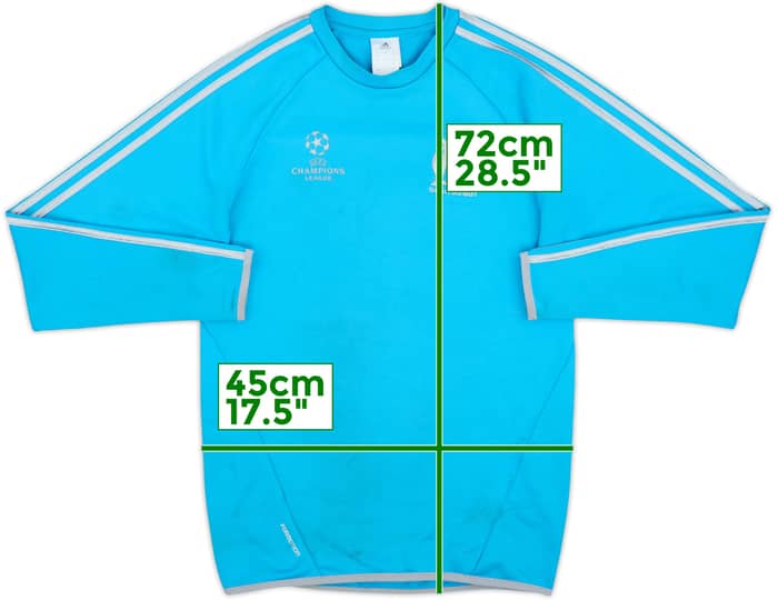 2013-14 Olympique Marseille adidas CL Sweat Top - 4/10 - (XS)