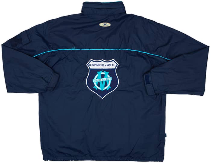 1990s Olympique Marseille Hooded Rain Jacket - 8/10 - (XL)