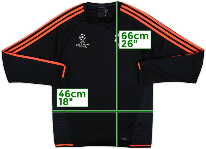 2015-16 Manchester United adidas CL Sweat Top - 8/10 - (S)