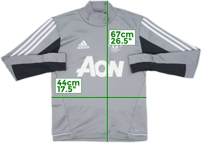 2017-18 Manchester United adidas Sweat Top - 5/10 - (S)