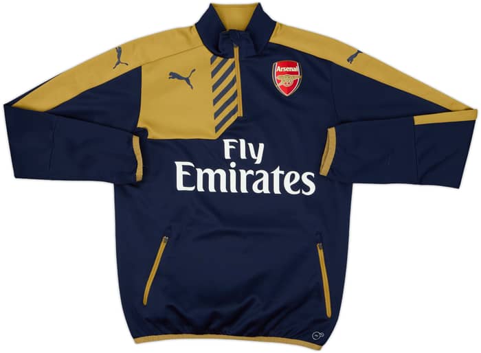 2015-16 Arsenal Puma 1/4 Zip Drill Top - 8/10 - (XL.Boys)