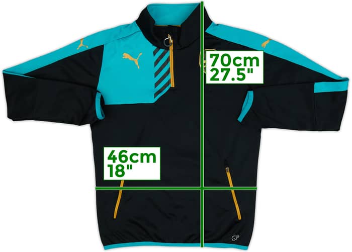 2015-16 Arsenal Puma 1/4 Zip Drill Top - 9/10 - (S)