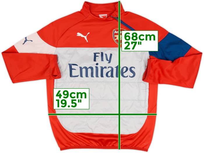 2014-15 Arsenal Puma 1/4 Zip Drill Top - 5/10 - (XL.Boys)