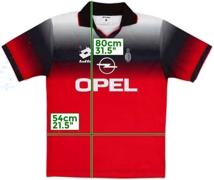 1995-96 AC Milan Lotto Training Shirt - 3/10 - (L)