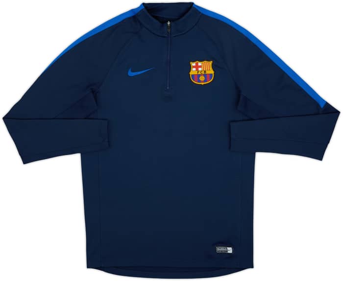 2016-17 Barcelona Nike 1/4 Zip Drill Top - 9/10 - (S)