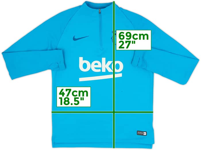 2019-20 Barcelona Nike 1/4 Zip Drill Top - 5/10 - (S)