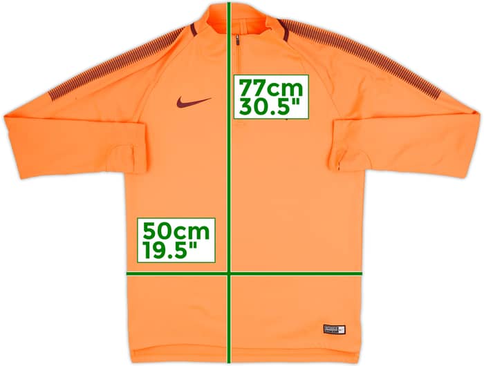 2017-18 Barcelona Nike 1/4 Zip Drill Top - 6/10 - (M)