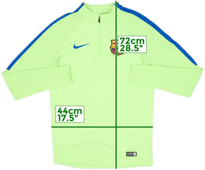 2017-18 Barcelona Nike 1/4 Zip Drill Top - 5/10 - (S)
