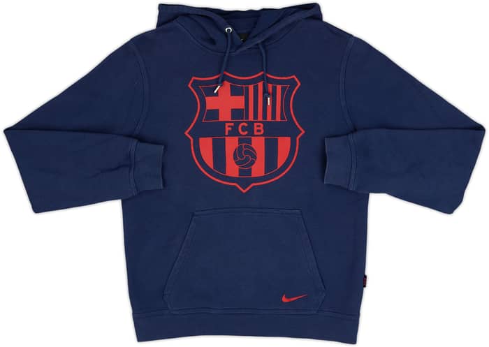 2013-14 Barcelona Nike Hooded Sweat Top - 7/10 - (S)