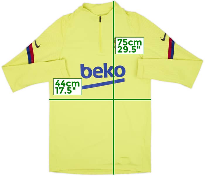 2020-21 Barcelona Nike Vaporknit 1/4 Zip Drill Top - 6/10 - (S)