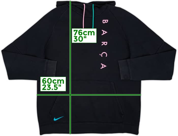 2020-21 Barcelona Nike Hooded Sweat Top - 7/10 - (L)