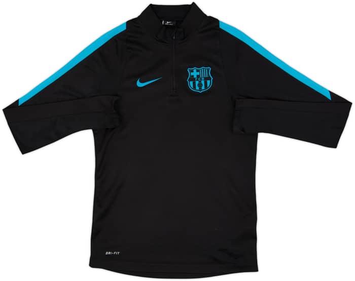 2015-16 Barcelona Nike 1/4 Zip Drill Top - 6/10 - (S)