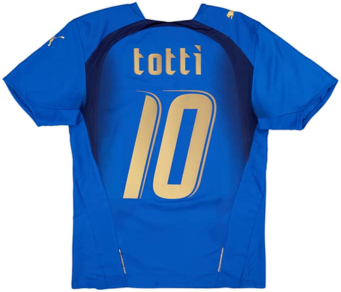 2006 Italy Home Shirt Totti #10 - 7/10 - (S)