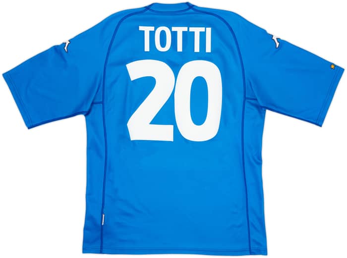 2000-01 Italy Basic Home Shirt Totti #20 - 7/10 - (XL)