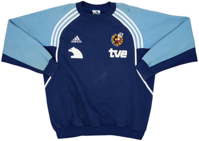 2000-02 Spain Player Issue adidas Sweat Top - 6/10 - (L/XL)