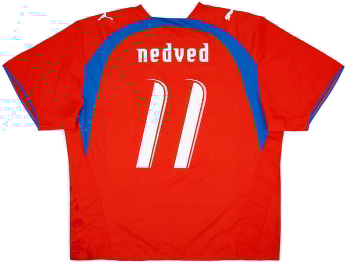 2006-08 Czech Republic Home Shirt Nedved #11 - 9/10 - (XXL)