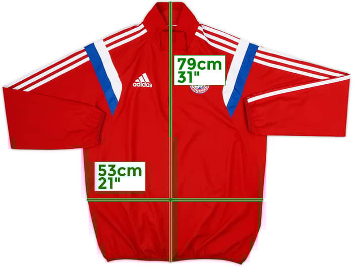 2014-15 Bayern Munich adidas 1/4 Zip Drill Top - 8/10 - (M)