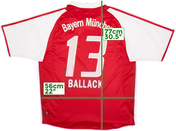 2003-04 Bayern Munich Home Shirt Ballack #13 - 6/10 - (L)