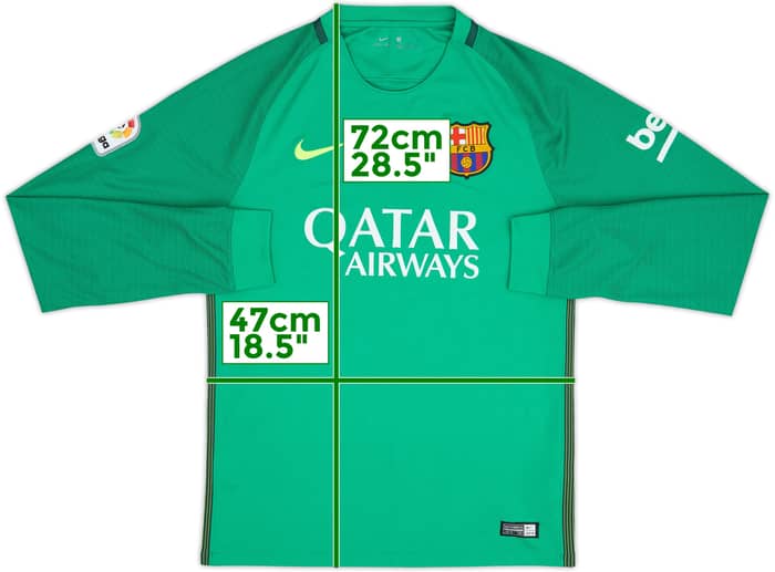 2016-17 Barcelona GK Shirt - 10/10 - (S)
