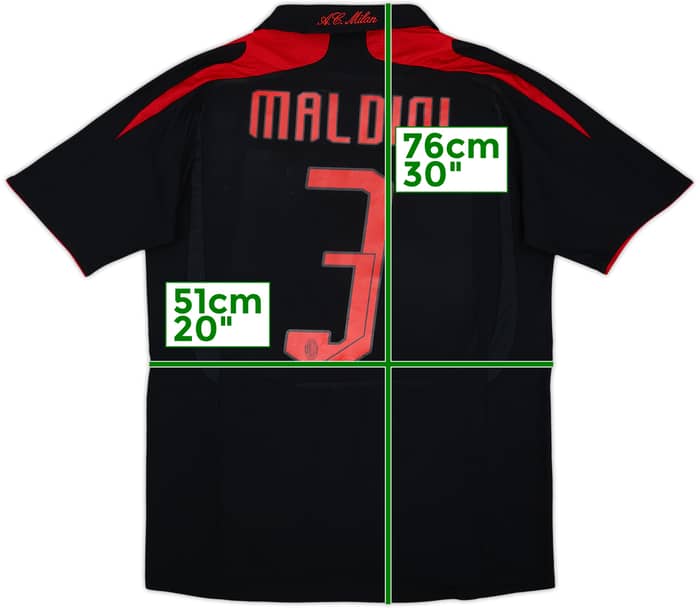 2007-08 AC Milan Third Shirt Maldini #3 - 5/10 - (S)