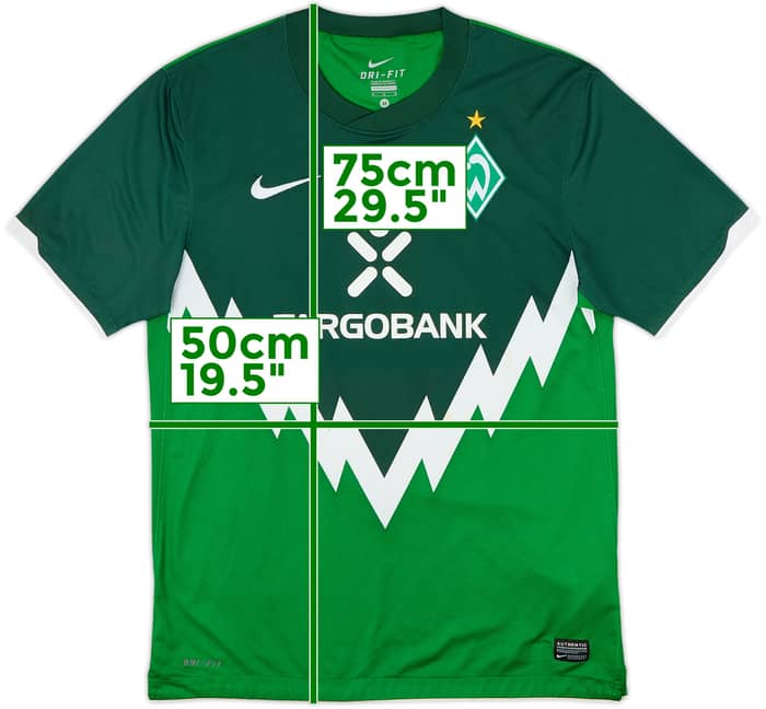 2010-11 Werder Bremen Home Shirt - 6/10 - (M)