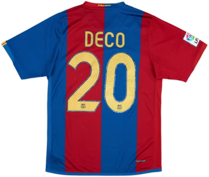2006-07 Barcelona Home Shirt Deco #20 - 7/10 - (S)
