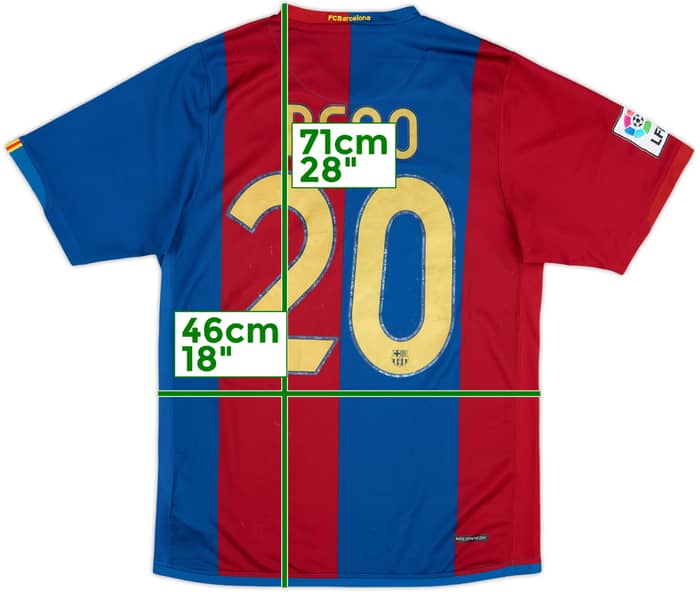 2006-07 Barcelona Home Shirt Deco #20 - 7/10 - (S)