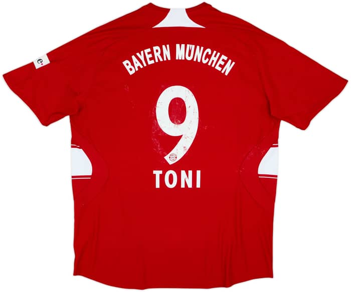2007-08 Bayern Munich Home Shirt Toni #9 - 4/10 - (XL)