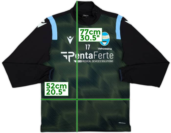 2021-22 SPAL PLayer Issue Macron Training Top #17 - 5/10 - (M)