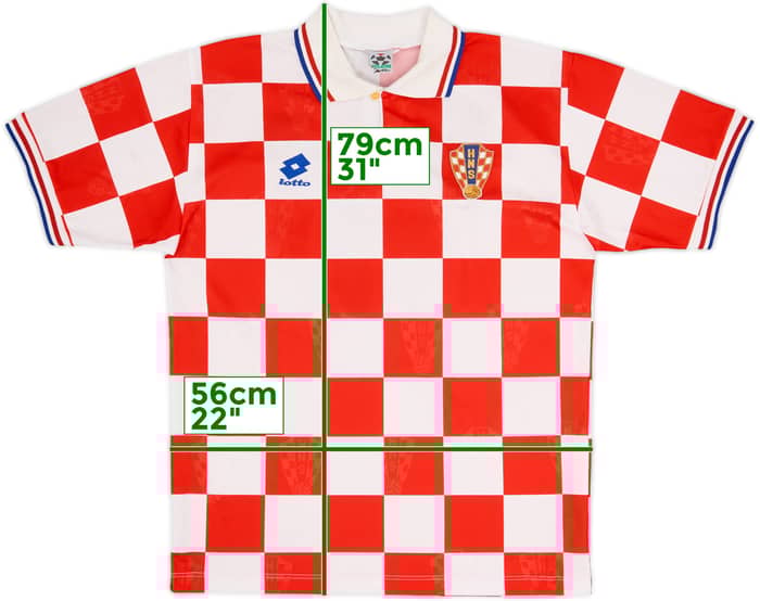 1996-98 Croatia Home Shirt Beccia #8 - 5/10 - (L)