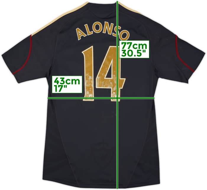 2009-10 Liverpool Away Shirt Alonso #14 - 5/10 - (S)