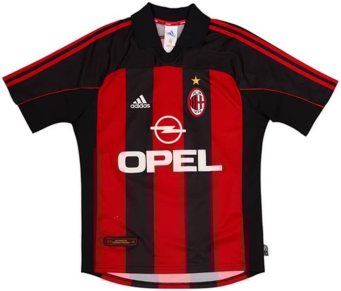 2000-02 AC Milan Home Shirt Maldini #3 - 7/10 - (S)