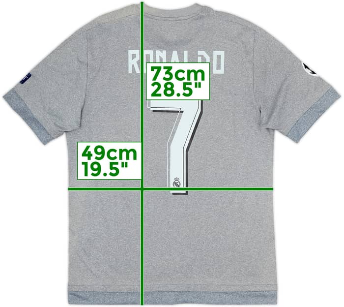 2015-16 Real Madrid Away Shirt Ronaldo #7 - 9/10 - (M)