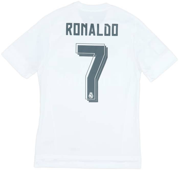 2015-16 Real Madrid Home Shirt Ronaldo #7 - 8/10 - (S)