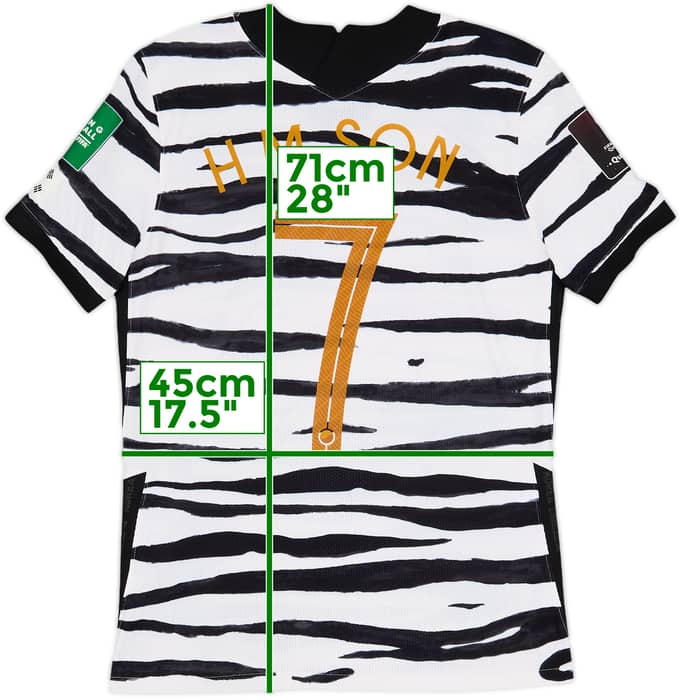 2020-21 South Korea Authentic Away Shirt H M Son #7 - 9/10 - (M)