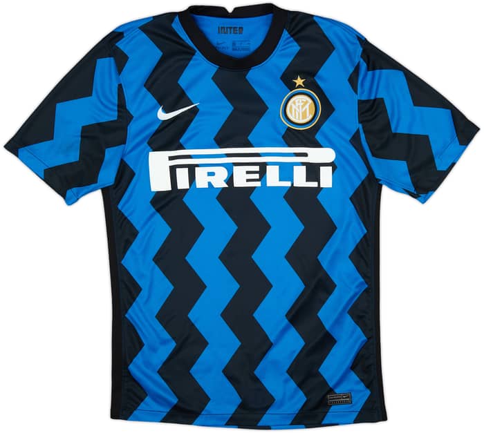 2020-21 Inter Milan Home Shirt Lukaku #9 - 9/10 - (S)