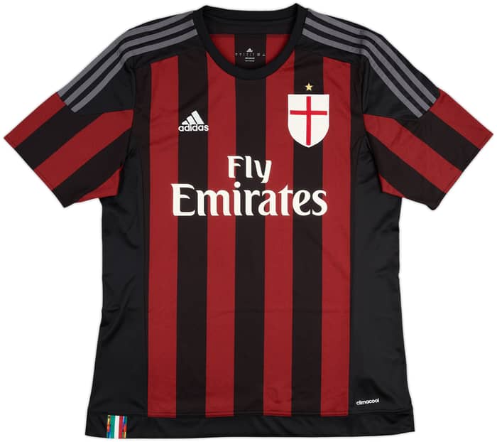 2015-16 AC Milan Home Shirt Balotelli #45 - 10/10 - (L)