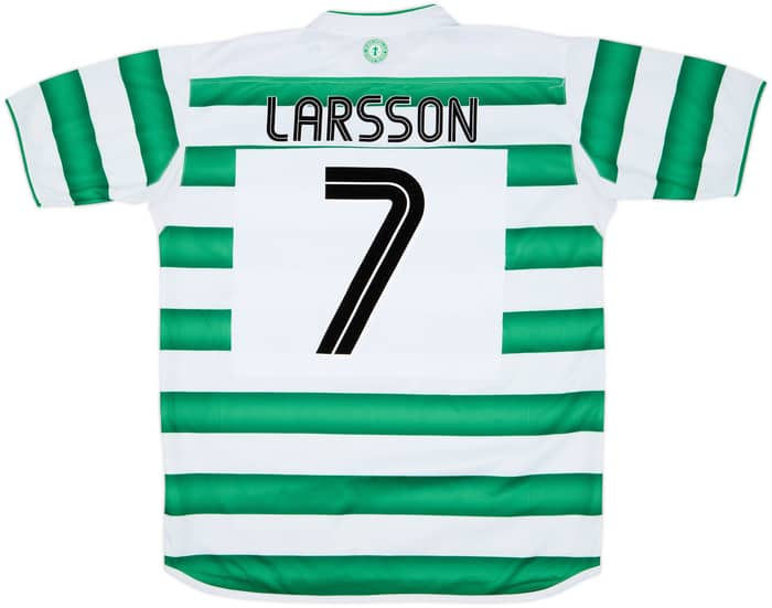 2003-04 Celtic Home Shirt Larsson #7 - 8/10 - (L)
