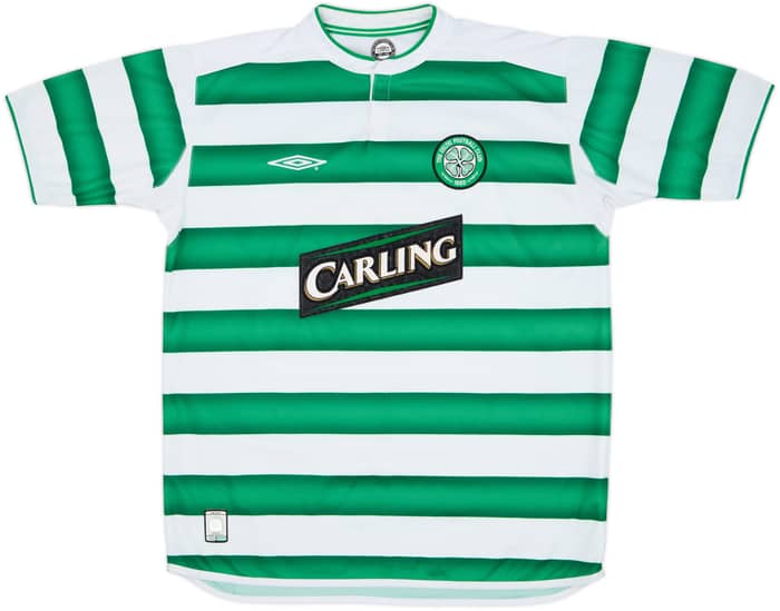 2003-04 Celtic Home Shirt Larsson #7 - 8/10 - (L)