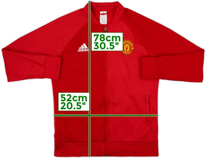2016-17 Manchester United adidas Track Jacket - 8/10 - (L)